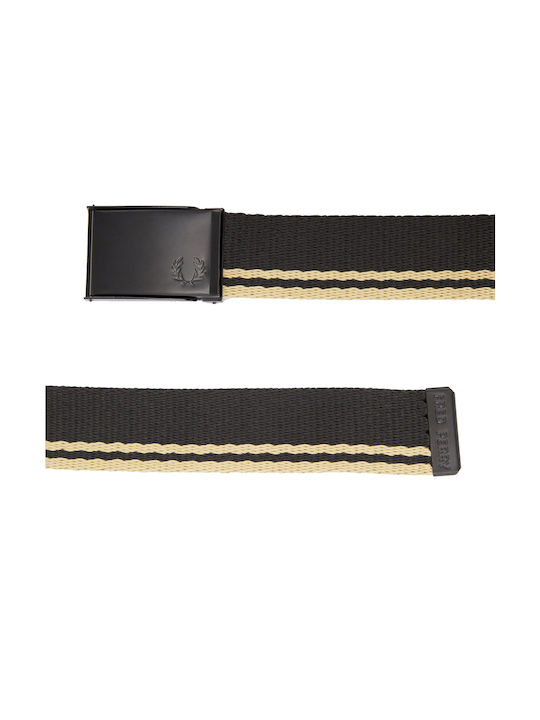Curea pentru bărbați din material textil Curea de webbing Neagră
