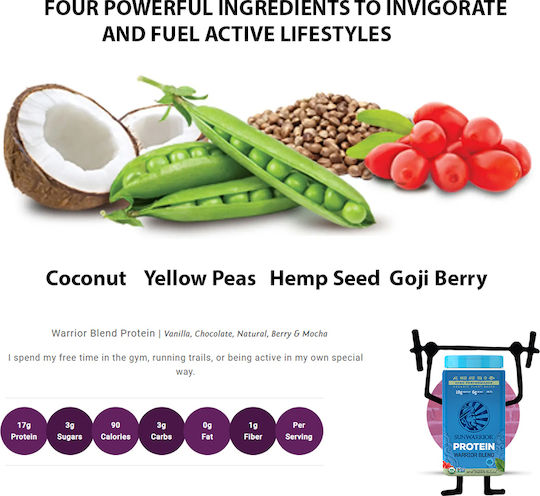 Sunwarrior Warrior Blend Organic Gluten & Lactose Free 750gr