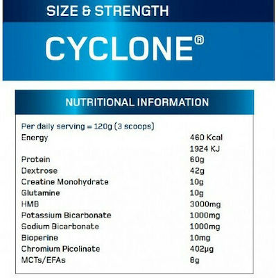 Maximuscle Cyclone with Flavor Strawberry 2.7kg