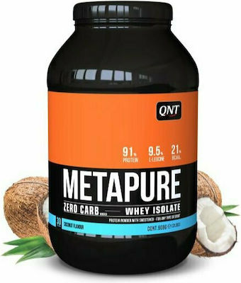 QNT Metapure Zero Carb Whey Isolate Πρωτεΐνη Ορού Γάλακτος με Γεύση Coconut 908gr