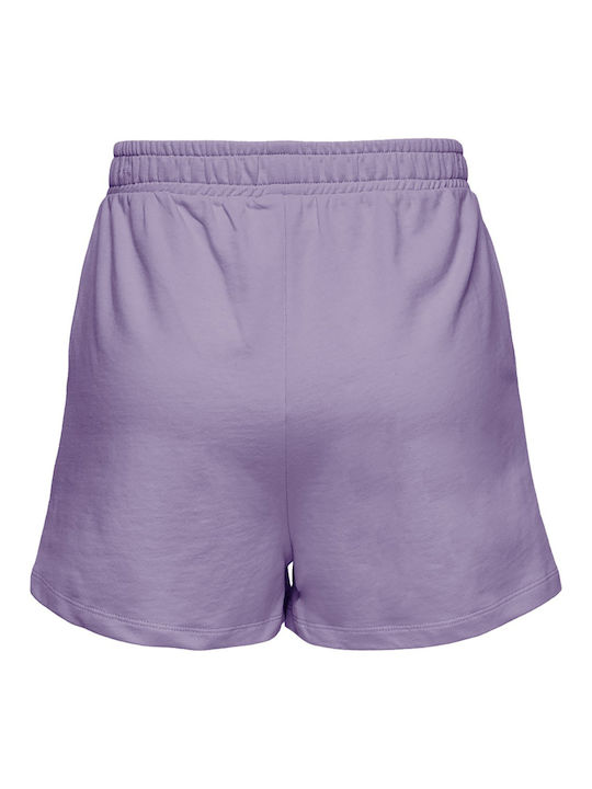 Only Women's High-waisted Sporty Shorts Lavender