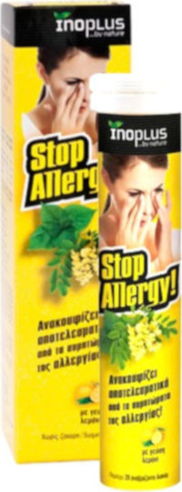 Ino Plus Stop Allergy Alpha Lipoic Acid Supplement for Immune Support 20 eff. tabs Lemon