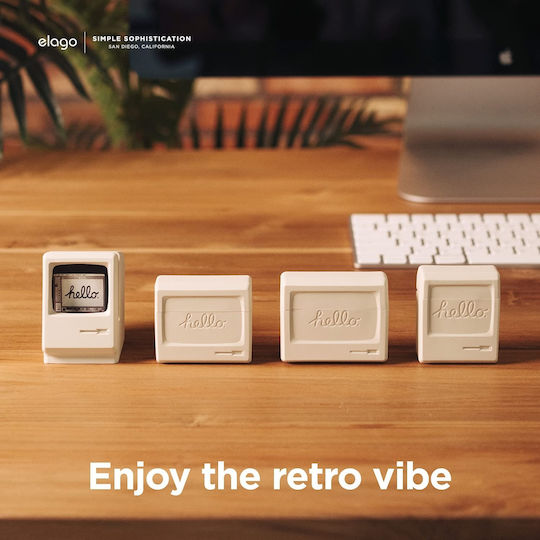 Elago AW3 Hülle Silikon Classic White für Apple AirPods 3