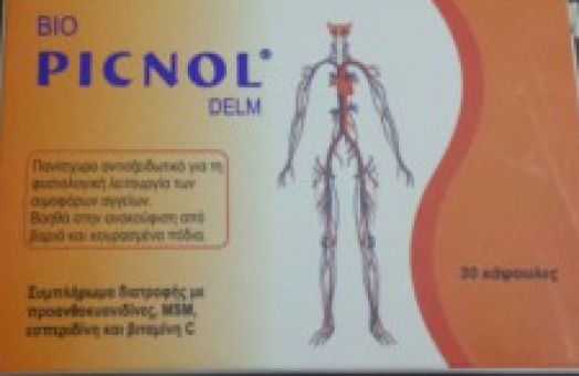 Medichrom Bio Picnol Delm Συμπλήρωμα για την Υγεία Αρθρώσεων & Οστών 30 κάψουλες
