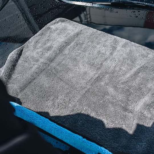 K2 Flossy Tuch Mikrofaser Trocknen Auto 800gsm Grau 90x60cm