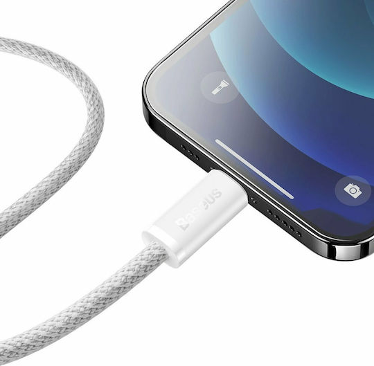Baseus Dynamic Braided USB-C to Lightning Cable 20W White 2m (CALD000102)