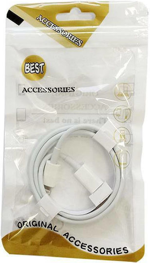 KAL Electronics USB-C to Lightning Cable Λευκό 1m (30658)