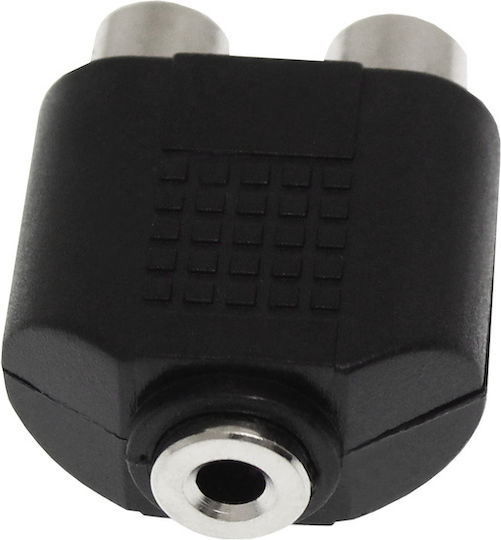 Converter 3.5mm female to RCA 2x female 1pcs DM-0311S