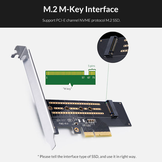 Orico Κάρτα PCIe σε θύρα M.2