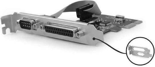 Gembird Κάρτα PCI σε 2 θύρες DB25 Parallel / RS232 DB9 Serial