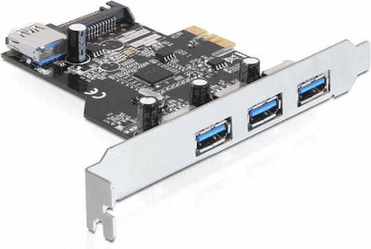 DeLock Κάρτα PCIe σε 4 θύρες USB 3.0