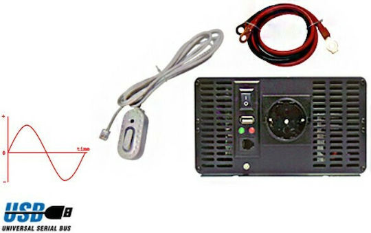 Zonbo ZB1000-S Καθαρού Ημιτόνου Inverter Ισχύος 1000W με Τάση Εισόδου 12V (Μονοφασικό)
