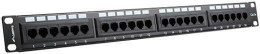 Lanberg Patch Panel για Rack 1U 19" 24 Θυρών cat5e Μαύρο