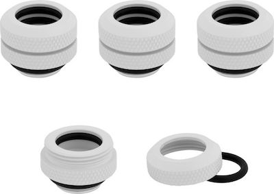 Corsair Hydro X Series XF Hardline 14mm OD Fitting Four Pack Fittings White CX-9052013-WW