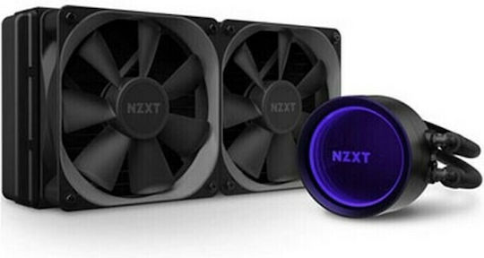 NZXT Kraken X53 Υδρόψυξη Επεξεργαστή Διπλού Ανεμιστήρα 120mm για Socket AM4/1200/115x με RGB Φωτισμό