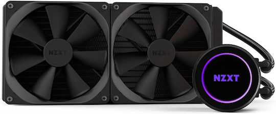 NZXT Kraken X53 Υδρόψυξη Επεξεργαστή Διπλού Ανεμιστήρα 120mm για Socket AM4/1200/115x με RGB Φωτισμό