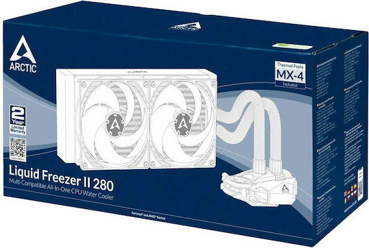 Arctic Liquid Freezer II 280 Υδρόψυξη Επεξεργαστή Διπλού Ανεμιστήρα 140mm για Socket AM4/AM5/1200/115x