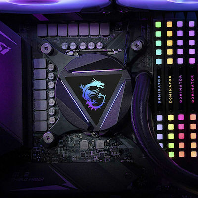 MSI MAG CoreLiquid 240R Υδρόψυξη Επεξεργαστή Διπλού Ανεμιστήρα 120mm για Socket AM4/1200/115x με ARGB Φωτισμό