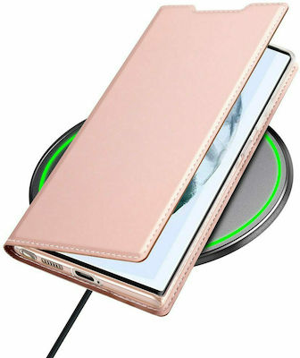 Dux Ducis Skin Pro Book Δερματίνης Ροζ Χρυσό (Galaxy S22 Ultra 5G)