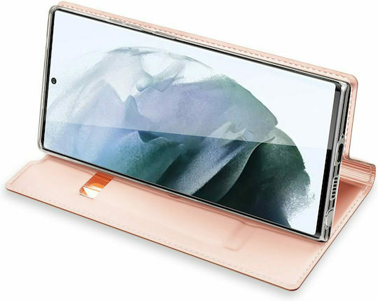 Dux Ducis Skin Pro Book Piele artificială Rose Gold (Galaxy S22 Ultra 5G)