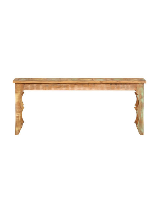 Rectangular Central Coffee Table Made of Solid Brown Wood W110xD35xH45cm