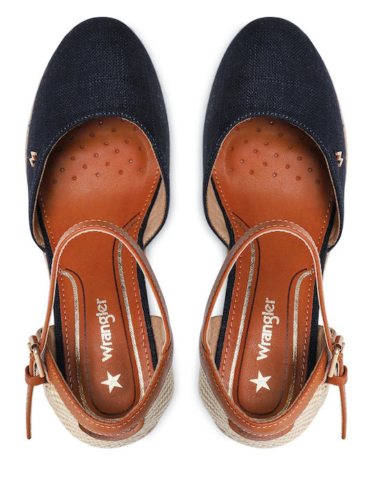 Brava Damenplattformen im Espadrilles-Stil Marineblau