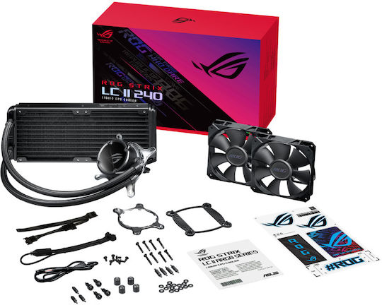 Asus ROG STRIX LC II 360 CPU Water Cooling Triple Fan 120mm for Socket 1200