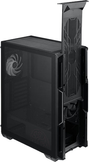 Adata XPG Starker AIR Gaming Midi Tower Κουτί Υπολογιστή με Πλαϊνό Παράθυρο και RGB Φωτισμό Μαύρο
