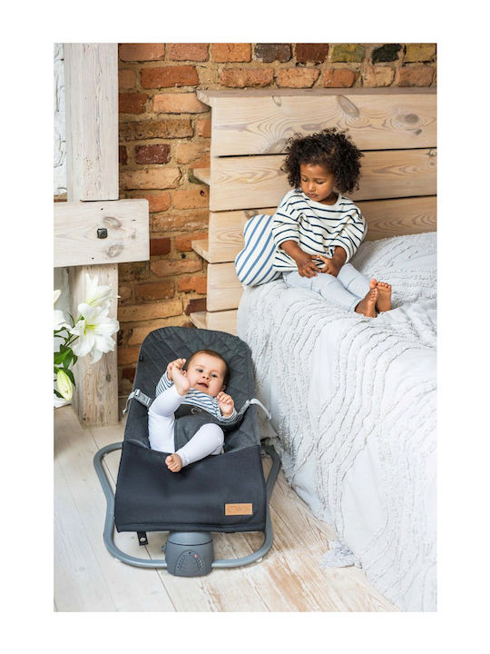 Momi Ηλεκτρικό Relax Μωρού Bess με Δόνηση Gray για Παιδί έως 9kg