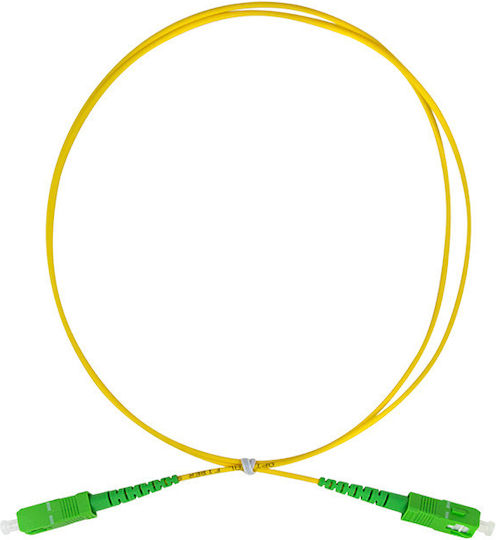 LogiLink Καλώδιο Οπτικής Ίνας SC/APC-SC/APC 1m Κίτρινο