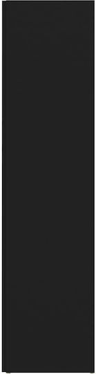 Corner Bookcase Black 33x33x132cm