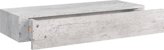 Wandregal Grau 60x23.5x10cm