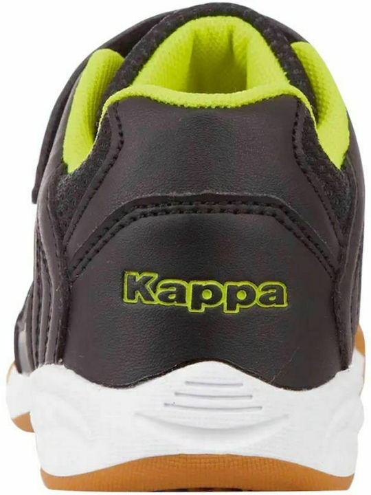 Damba Kids Sports Shoes Running with Hoop & Loop Closure Black