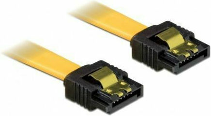 DeLock 7-Pin SATA III - 7-Pin SATA III Cable 0.7m Κίτρινο (82481)