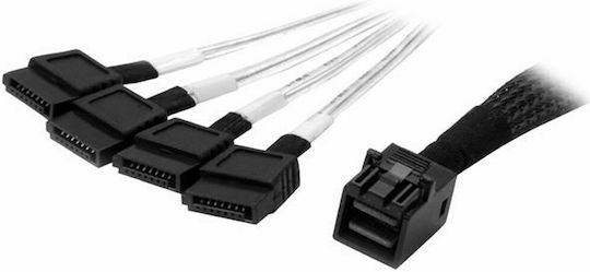 StarTech Mini SAS to 7-Pin SATA III Cable 1m Black (SAS43SAT1M)