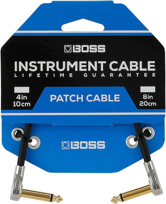 Boss Slimline Cable 6.3mm male - 6.3mm male 0.1m (BPC-4-3)