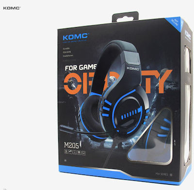 Komc M202 Over Ear Gaming Headset with Connection 3.5mm Black/Green