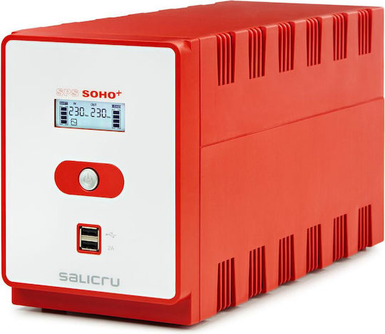 SPS 1200 SOHO+ UPS (VI) Line-Interactive 1200VA 720W with 4 Schuko AC Outlets