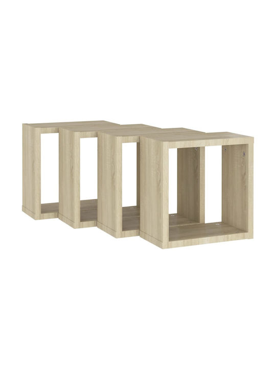 Wall Shelves Sonoma 4 Pieces 30x15x30cm
