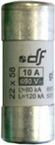 Adeleq Safety Cylindrical Porcelain Fast-Bow 22x58mm 10A (88-2010) 1pcs