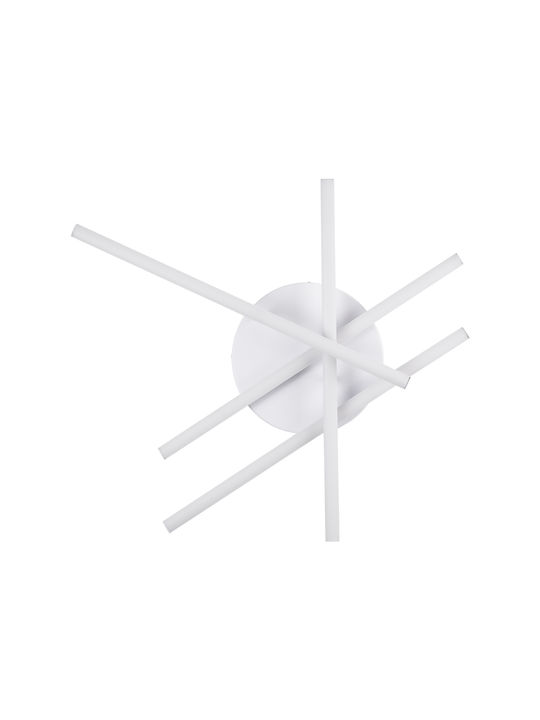 GloboStar Draco Ceiling Mount Light 60cm White with Integrated LED and Remote Control