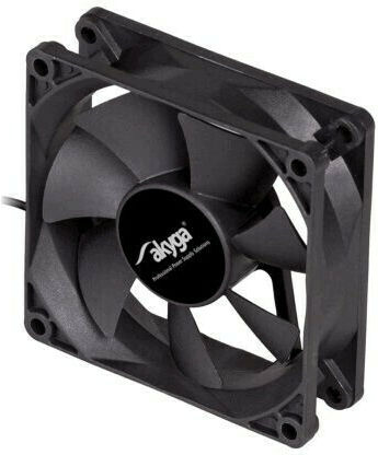 Akyga AW-8A Ventilator Pentru Carcasă 80mm (2000rpm / 37cfm) Fără Iluminare LED și Conexiune 2-Pin
