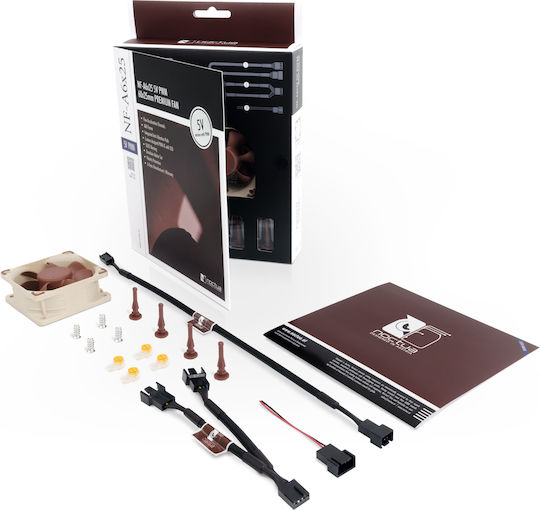 Noctua NF-A6x25 5V Case Fan 60mm 3000rpm Without LED Lighting And 4-Pin PWM Connection Brown