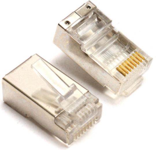 Anga Щепсел RJ-45 мъжки Сребрист (PS-N053-M6)