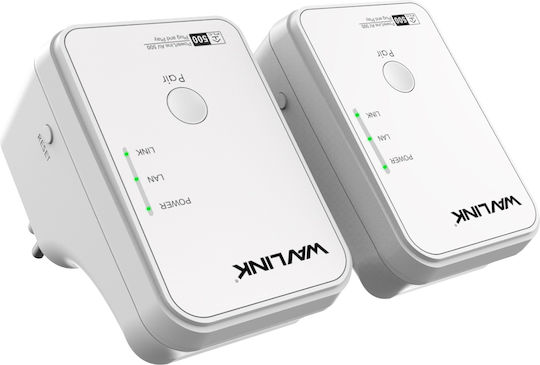 Wavlink NWP502M2 Powerline Dual Kit Wired and 2 Ethernet Ports