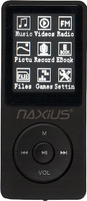 Naxius MP-10 MP3 Player με Οθόνη TFT 1.8" Μαύρο