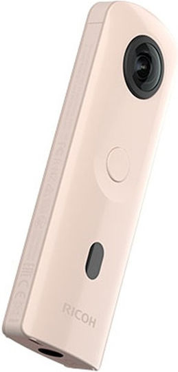 Ricoh Theta SC2 Action Camera Full HD (1080p) Λήψης 360° Υποβρύχια (με Θήκη) και Wi-Fi Μπεζ