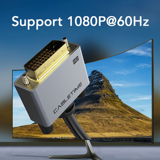 Cabletime Kabel DVI-D-Stecker - HDMI-Stecker 5m Schwarz