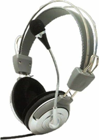 Speed CD-740MV On Ear Multimedia Headphone with Microphone 3.5mm Jack Silver