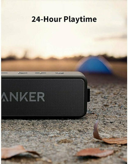Anker 2 Upgraded Version Αδιάβροχο Ηχείο Bluetooth 12W με Διάρκεια Μπαταρίας έως 24 ώρες Μαύρο
